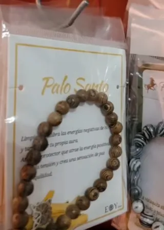 Pulseras árbol de la vida y ojo turco, palo santo