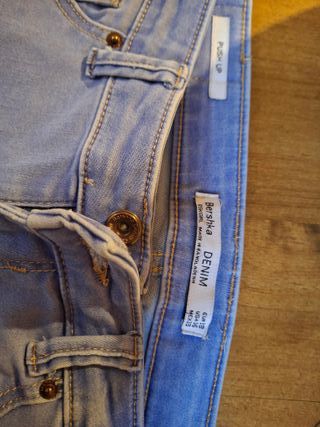 Pantalones vaqueros Bershka Push Up Talla S