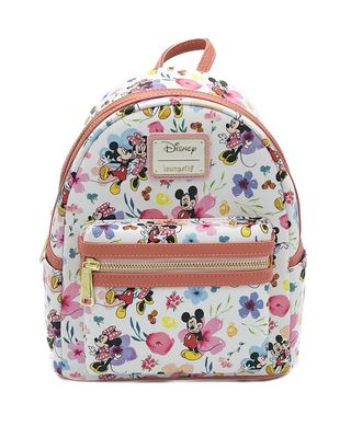 Mochila Loungefly Disney Minnie Mickey Floral