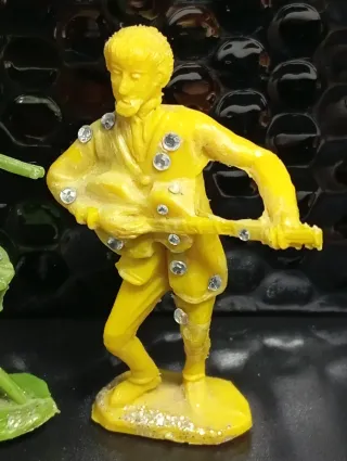 Figuras The Beatles PVC plástico años 70.