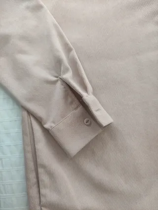 Sobrecamisa micropana rosa ZARA