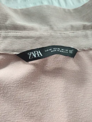 Sobrecamisa micropana rosa ZARA