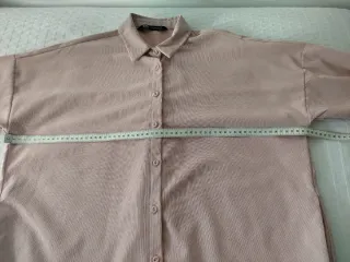 Sobrecamisa micropana rosa ZARA