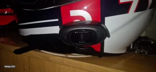 Casco HJC 71 Motocicleta Blanco/Negro/Rojo