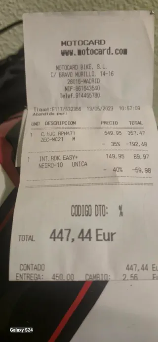 Casco HJC 71 Motocicleta Blanco/Negro/Rojo