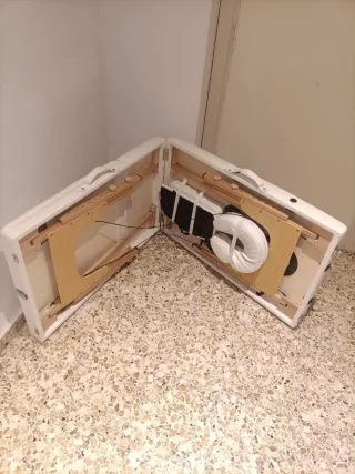 Camilla masaje plegable blanca profesional Nueva