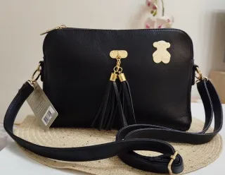 Bolso Tous Negro Doble Compartimento Nuevo