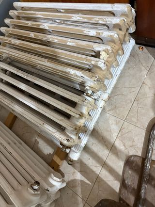 Radiadores antiguos de hierro fundido