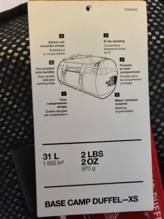 The North Face Base Camp Duffel XS 31L Negra