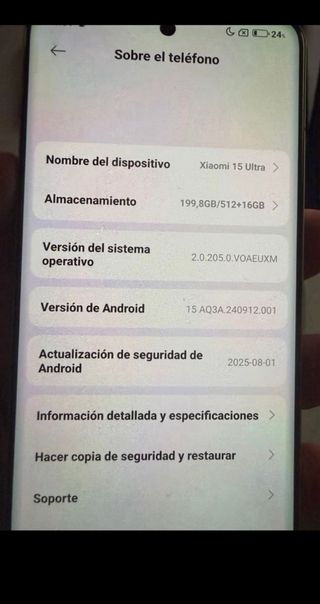 Xiaomi 15 Ultra (no cambio)