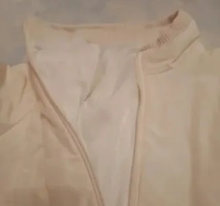 Piumino leggero donna bianco panna taglia S/M