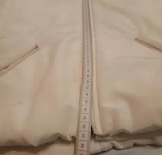 Piumino leggero donna bianco panna taglia S/M