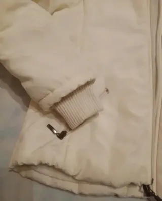 Piumino leggero donna bianco panna taglia S/M