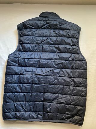 Chaleco Zara acolchado azul marino