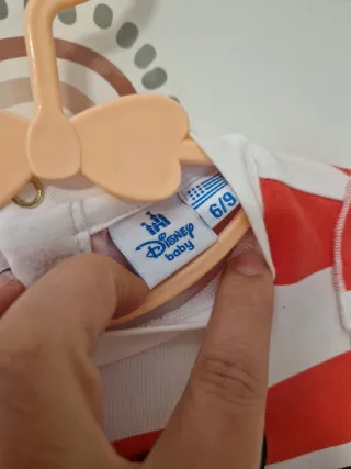 Maglietta Minnie Mouse a righe rosse e bianche