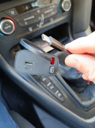 Cargador Coche retractil