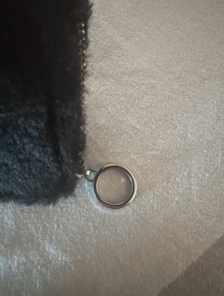 Portafoglio peloso nero