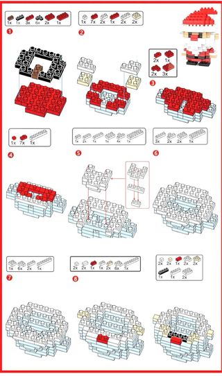 Babbo Natale puzzle mattoncini Lily Toy
