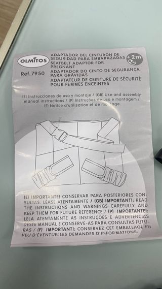 Adaptador Cinturón Embarazadas Olmitos