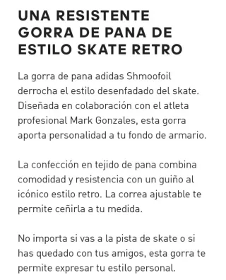 Gorra Adidas Shmoofoil