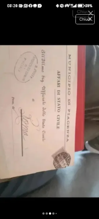 2 buste COMUNE DI ROMA 1881