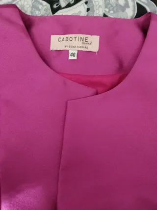 Vestido de fiesta rosa y rojo