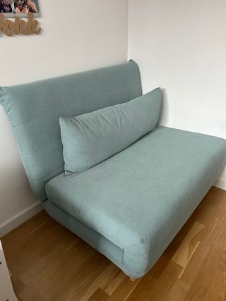 Sofá Cama Individual Verde Agua