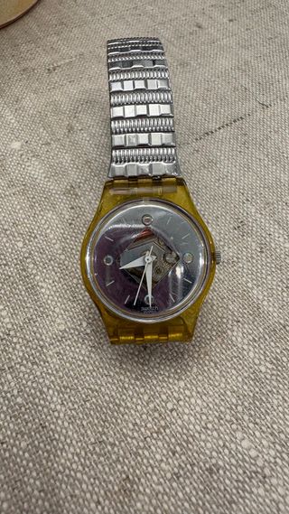 Swatch originale vintage oro e argento