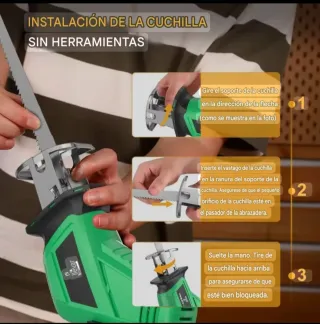 Sierra Sable Recargable Maletín (2 Baterías)