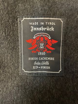 Abrigo largo loden lana