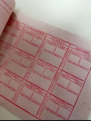 Cartilla Racionamiento Antigua 1951