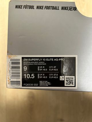 Nike Zoom Mercurial Superfly 10 Elite AG
