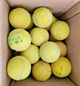 Palline da tennis usate