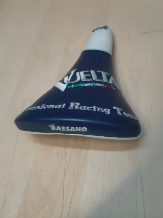 Sillín Vuelta Pro Racing Azul/Blanco