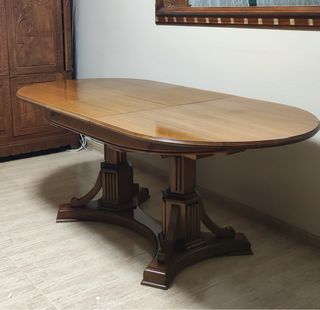 Chollo Mesa de cerezo macizo con 5 sillas