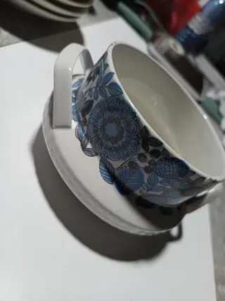 Sopera Pontesa porcelana flores azules