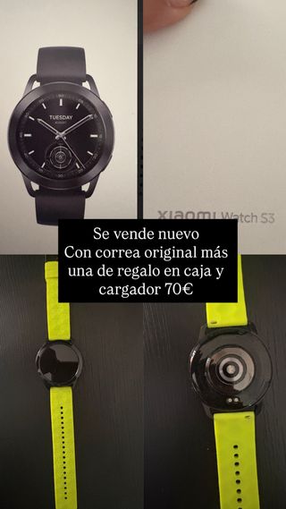 Xiaomi Watch S3 Nuevo con Correa Extra