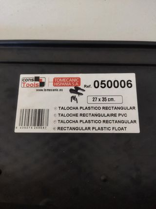 Talochas Rectangulares Plástico Negra 27x35