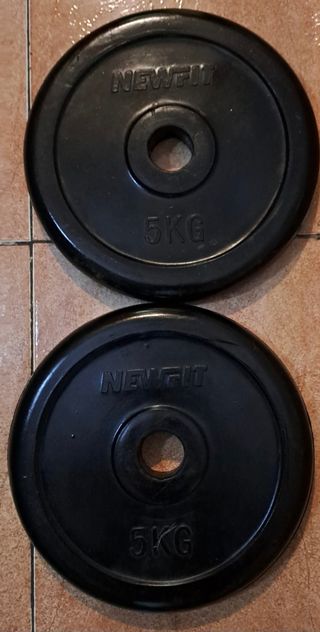 PESAS 2 DISCOS 10KG SALTER CAUCHO