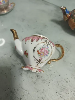 Mini teiere in porcellana decorate