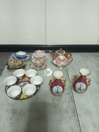 Mini teiere in porcellana decorate