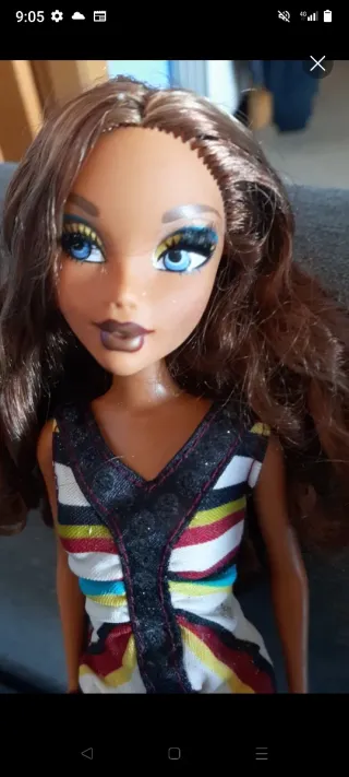 Barbie My Scene Pestañas Reales