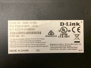 Switch 16 Puertos D-Link DGS-1016D