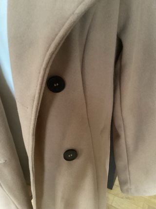 Abrigo largo beige talla M