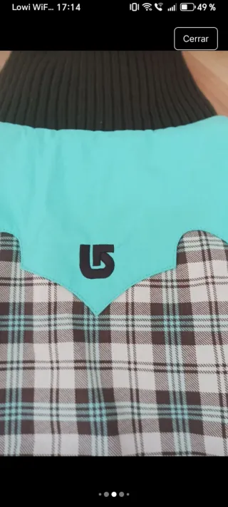 Chaleco Burton niña multicolor. Nuevo, sin usar.