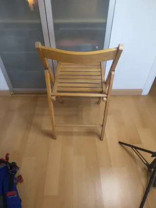 Silla de madera plegable