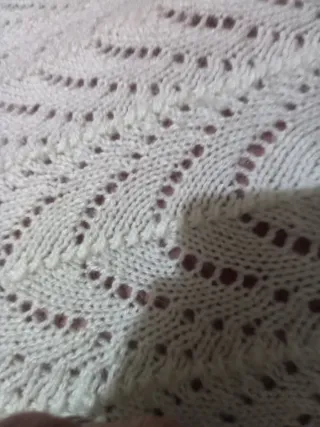 Scialle copertina tricot lana