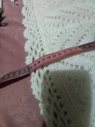 Scialle copertina tricot lana