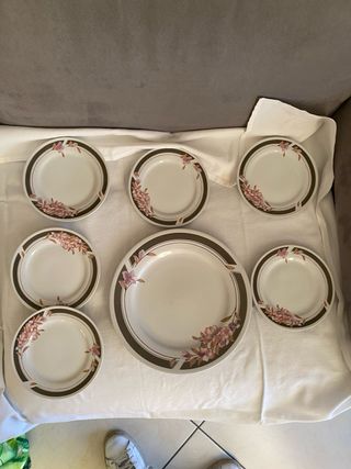 Set torta ceramica floreale