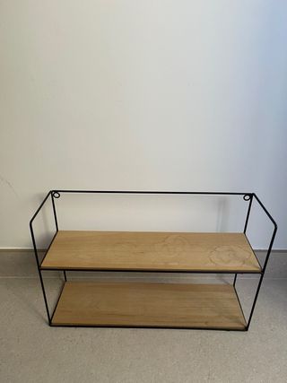 Estanterías de pared madera y metal